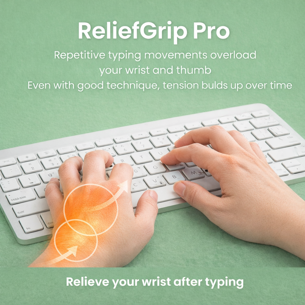 ReliefGrip Pro - Heated Wrist & Thumb Relief Massager